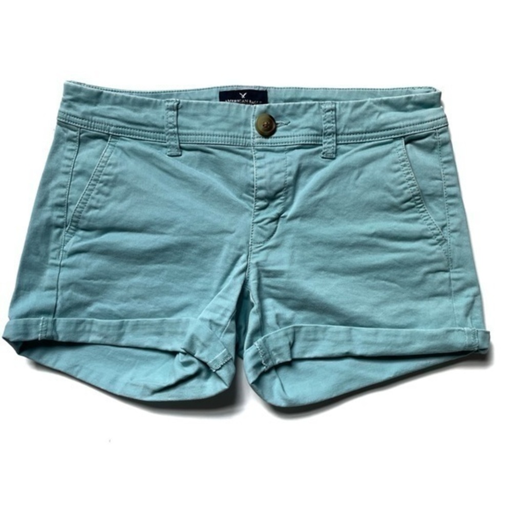 American Eagle teal shorts size 0